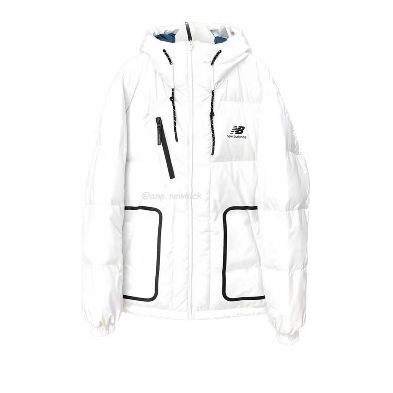 New Balance Nb Thickened Warm Down Jacket White Beige Black (8) - newkick.app